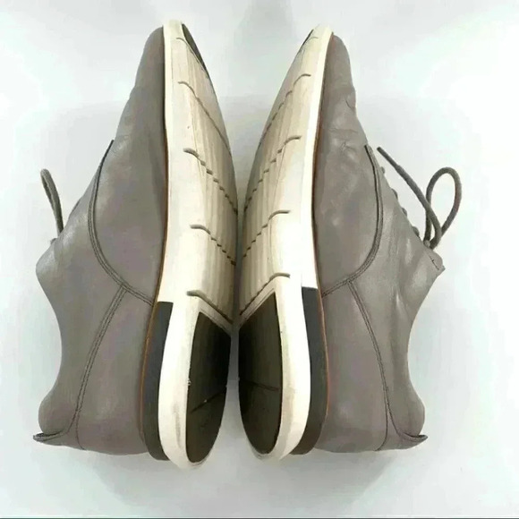 Cole Haan mens size 11 gray leather grade OS lightweight lace up Oxfords